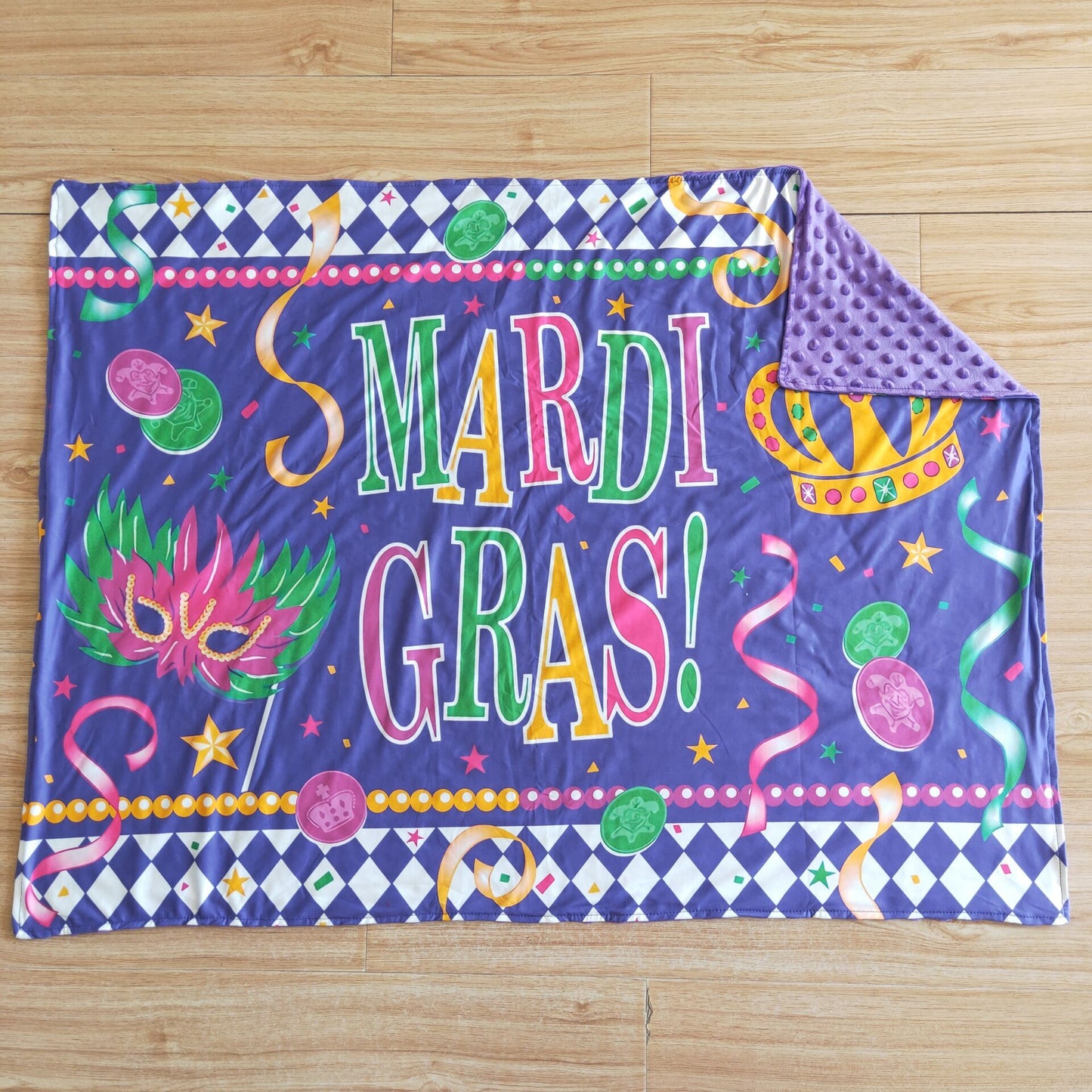Cartoon  Purple MARD CRAS Kids’ Blankets