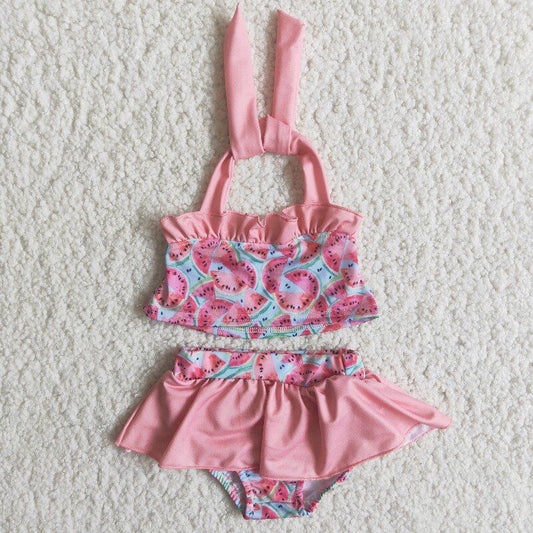 watermelon 2pc girls summer Swimsuit