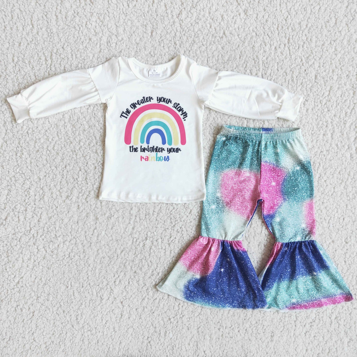 Rainbow Tie Dye girl outfits