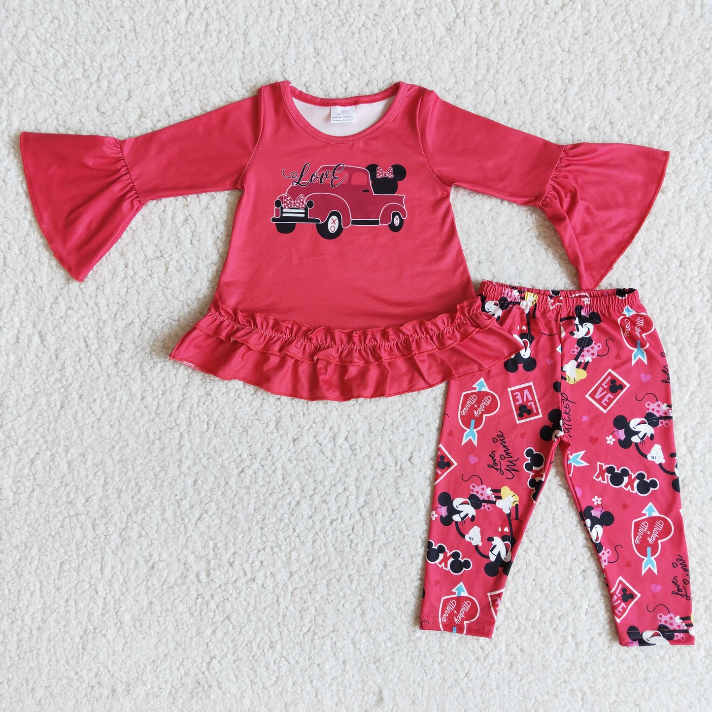 New design Leopard black Boutique girl outfits