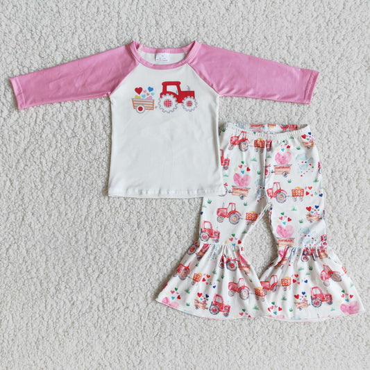 Valentine's Day car pink girls outfits