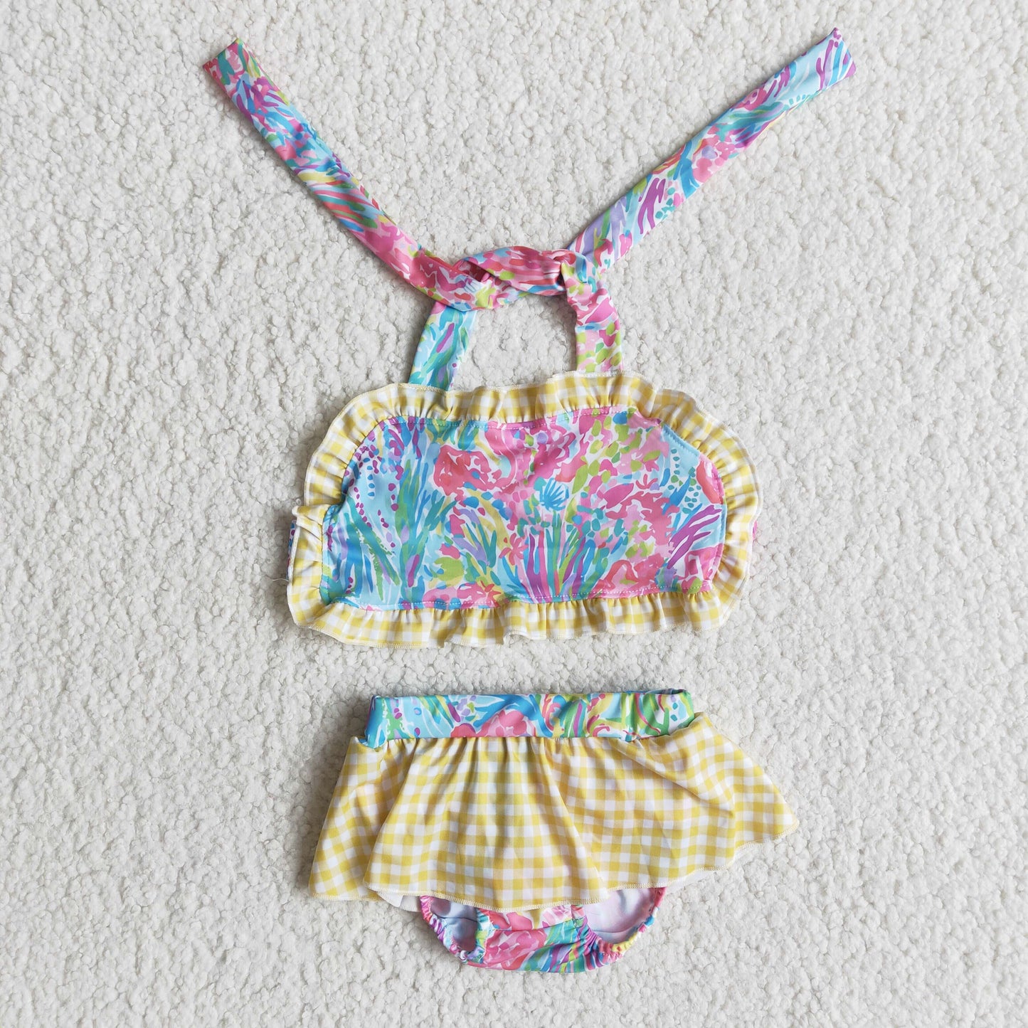 Tie Dye 2pc girls summer Swimsuit