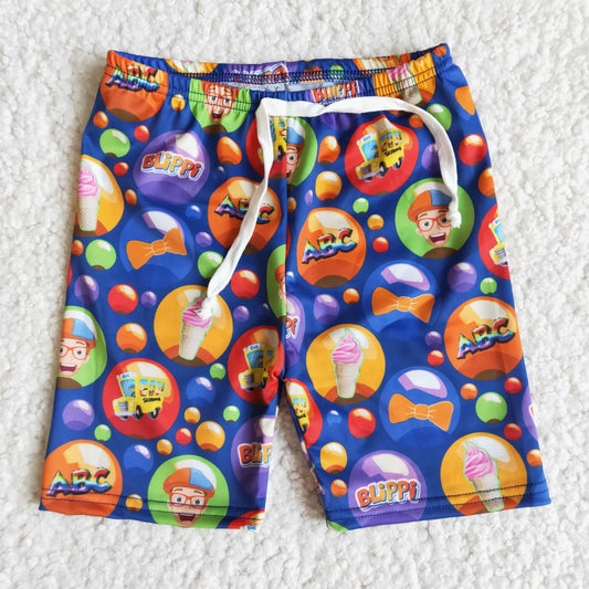 Boys Orange cartoon short swim