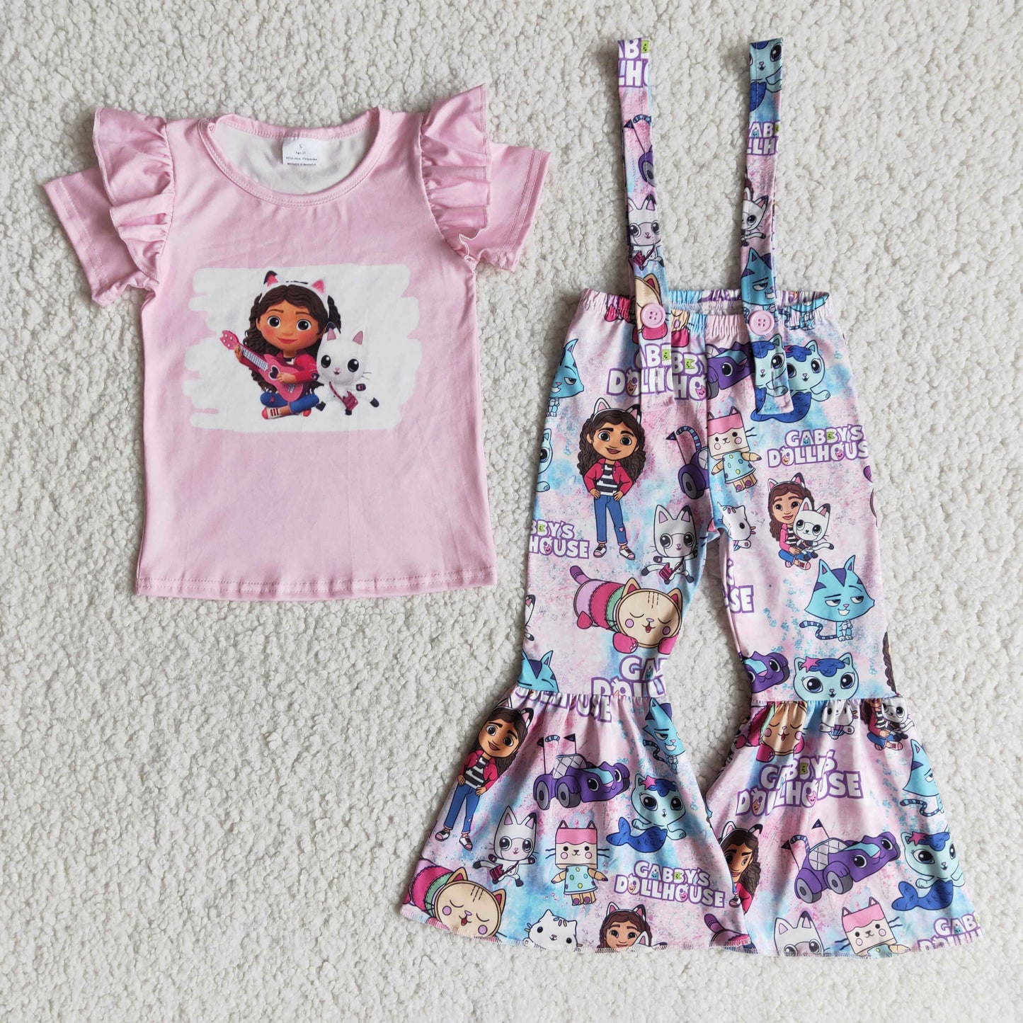 girls pink overall outfits