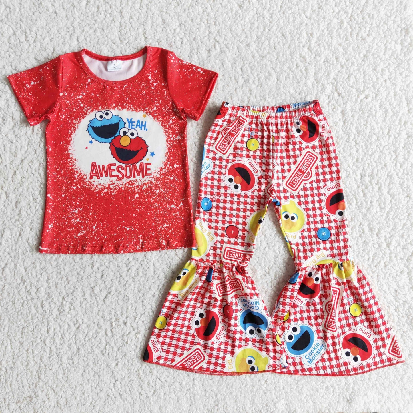 red cartoon Boutique girl outfits