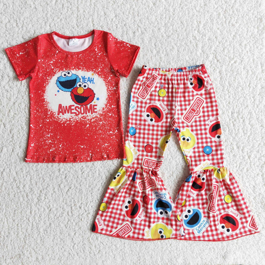 red cartoon Boutique girl outfits