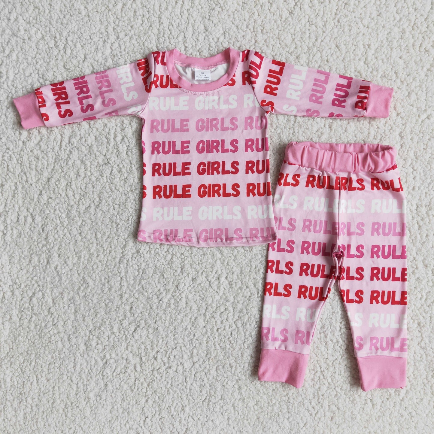 PINK RULE Girls Pajamas Outfit