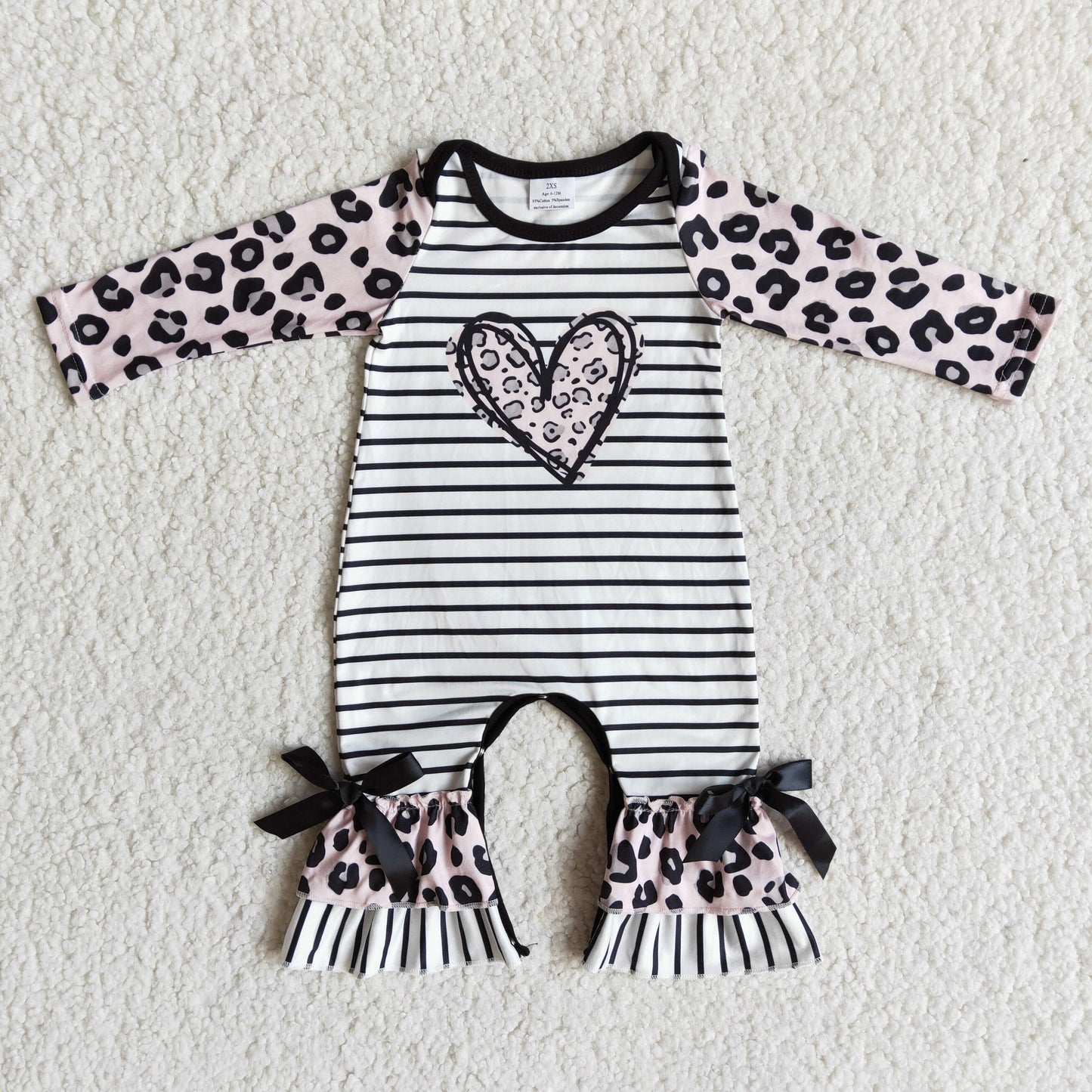 VALENTINE S DAY love girls romper