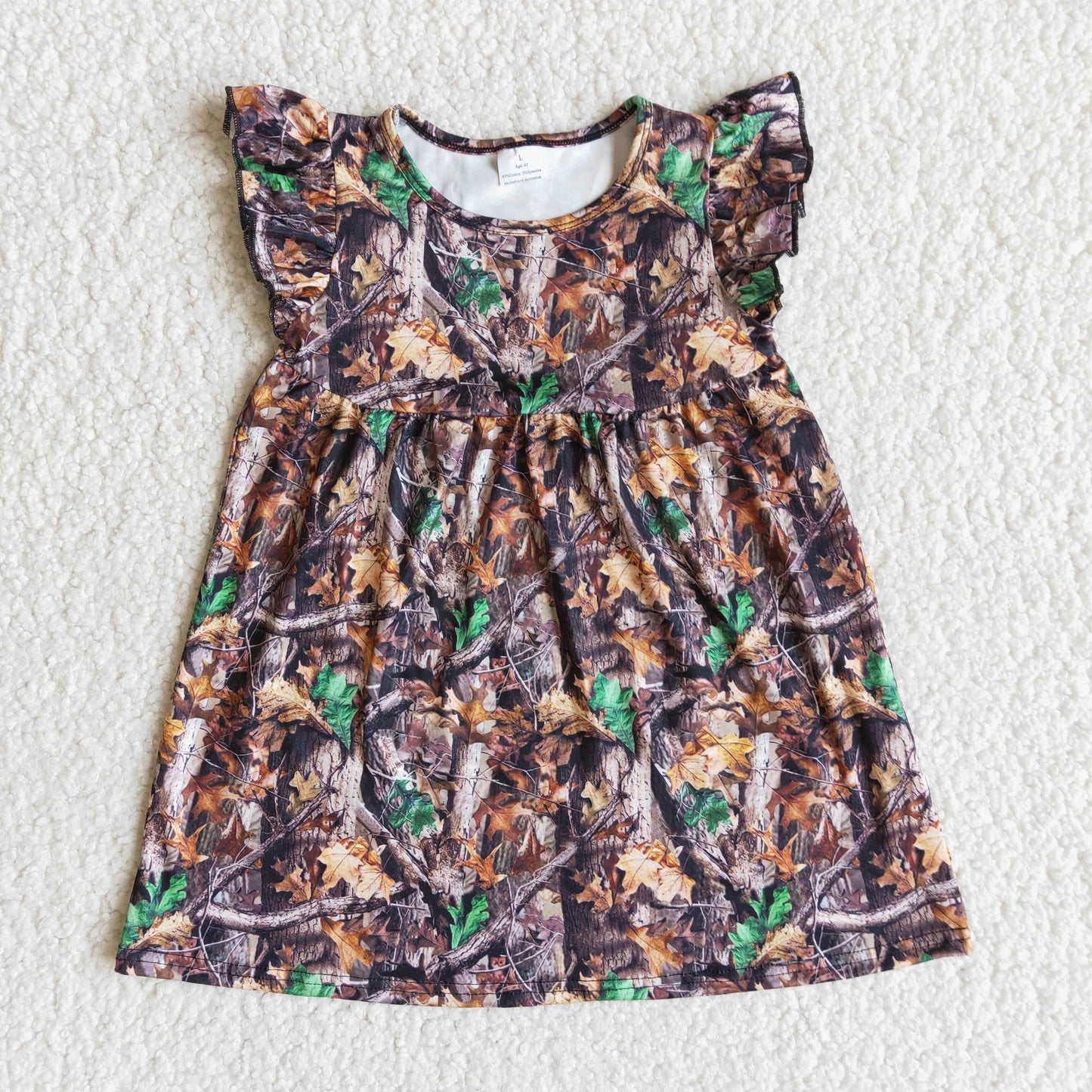 camo girls dress