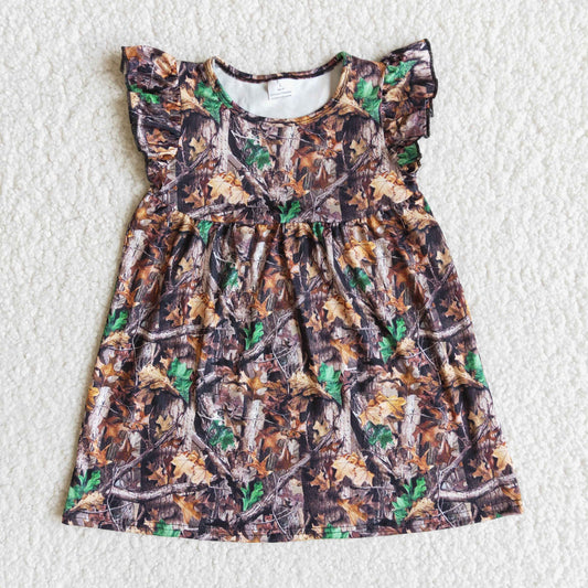 camo girls dress