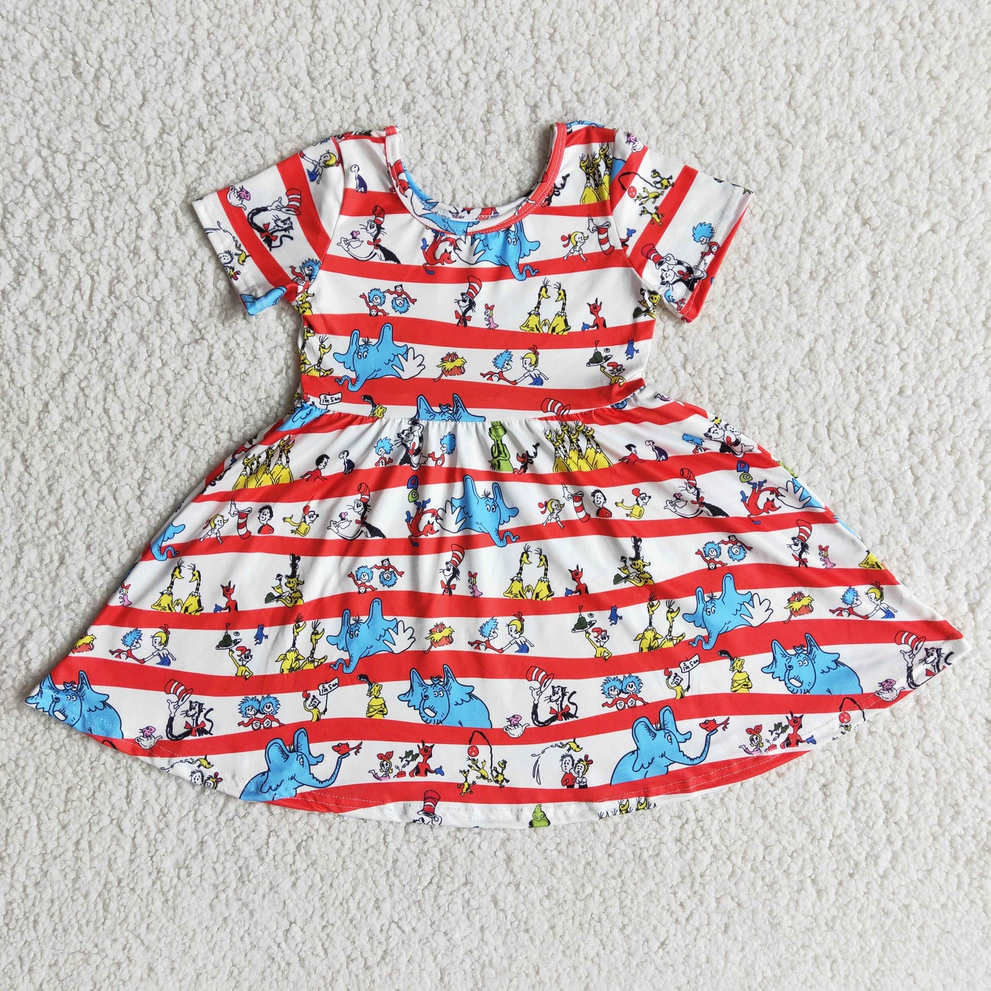 striped cat girls dress