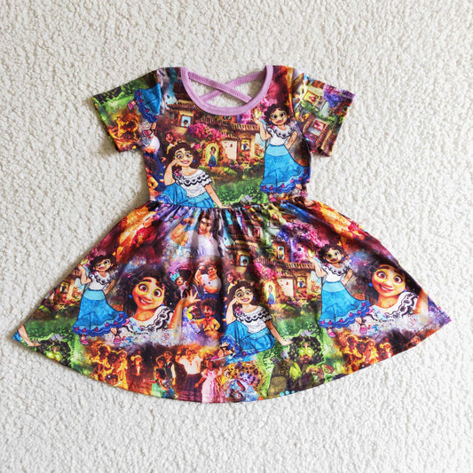 girls cartoon big dress