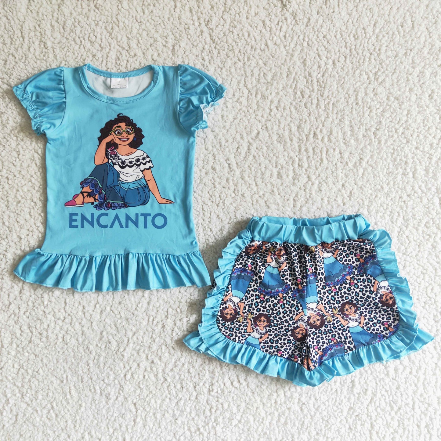 Blue cartoon summer set