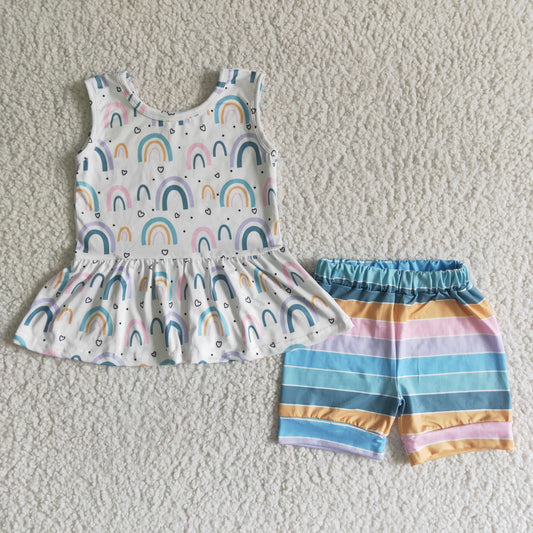 striped rainbow summer set