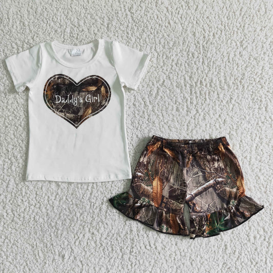 Camo Daddy's Girl summer set