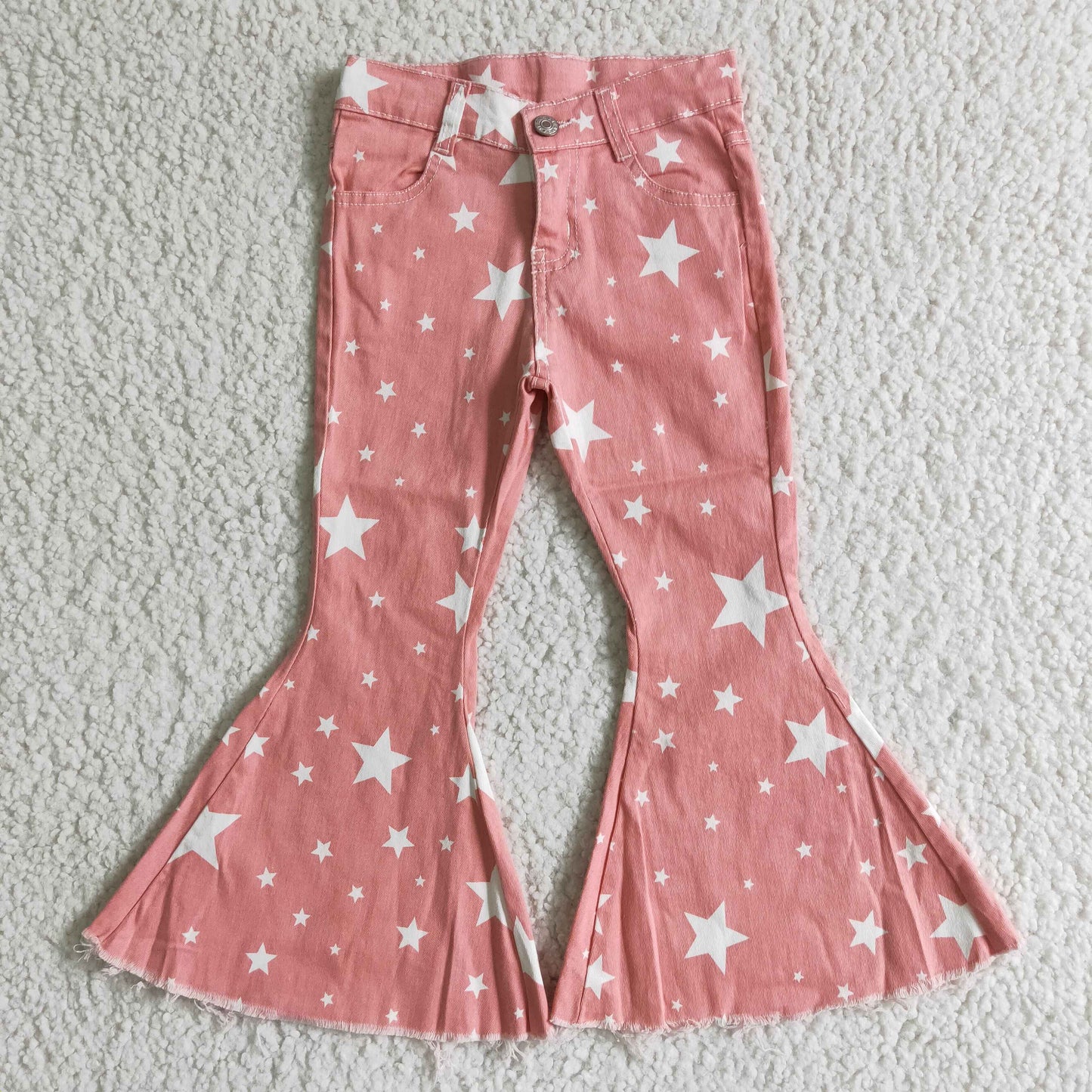 Pink star jeans