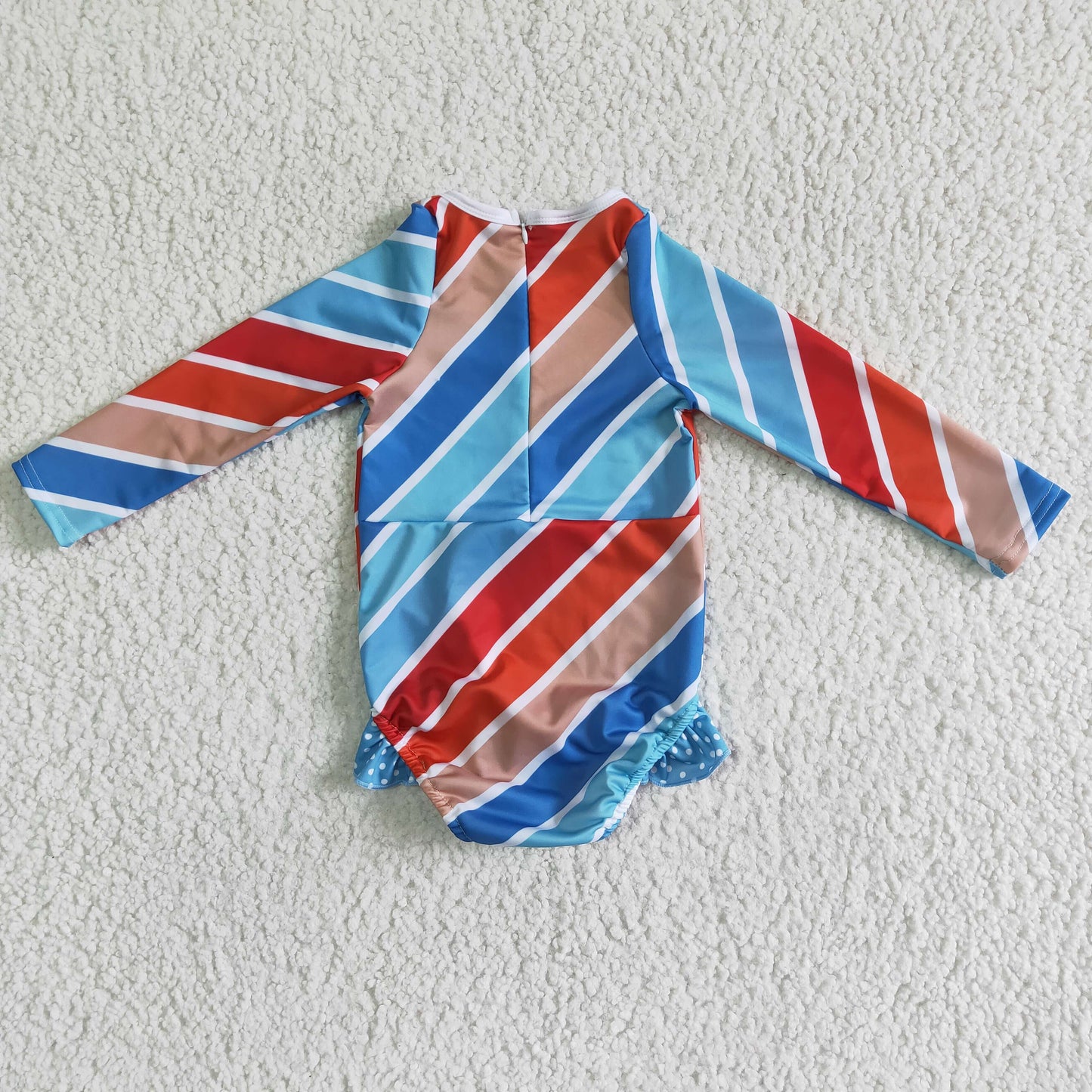 Colorful stripes girls summer Swimsuit