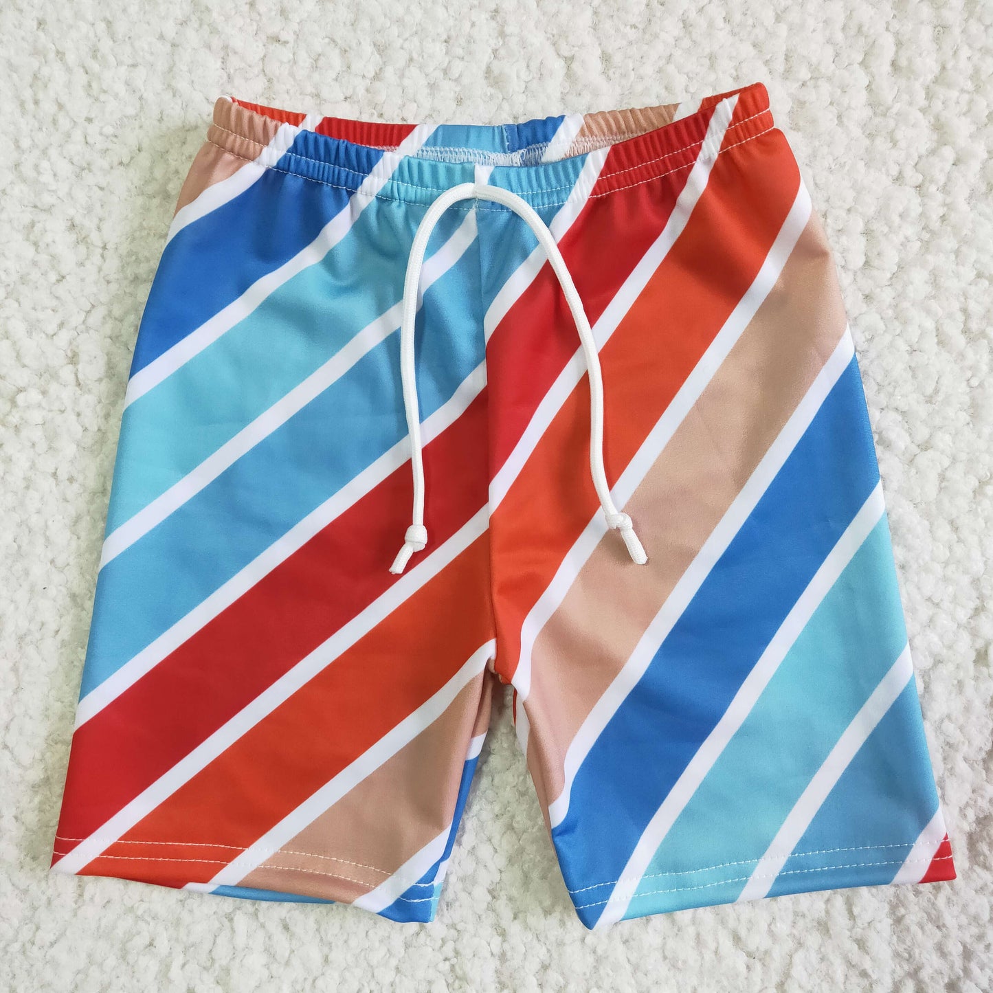 boy stripes short swim