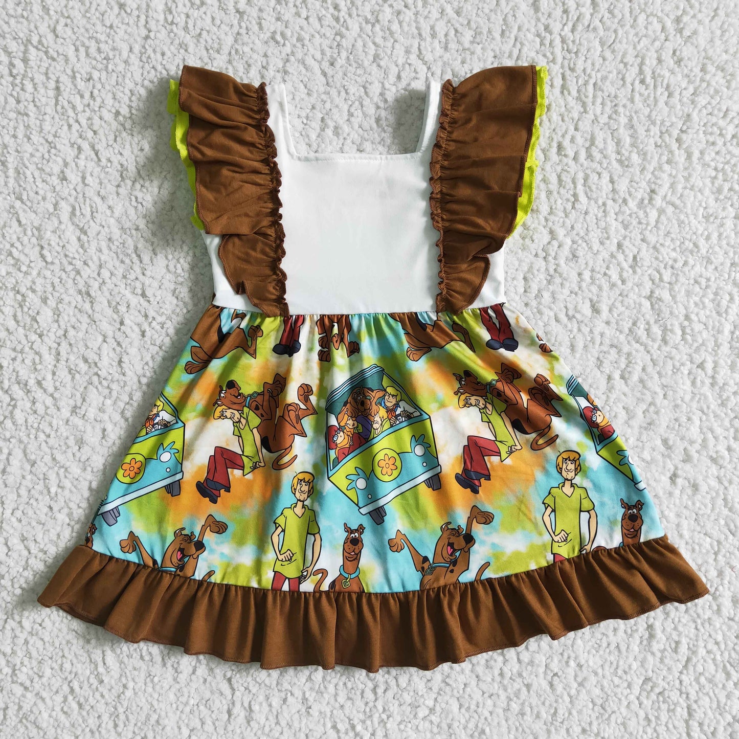 Cartoons Twirl Dress Ruffle girls dress