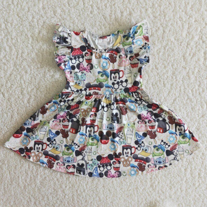 Cartoon Ruffle big skirt