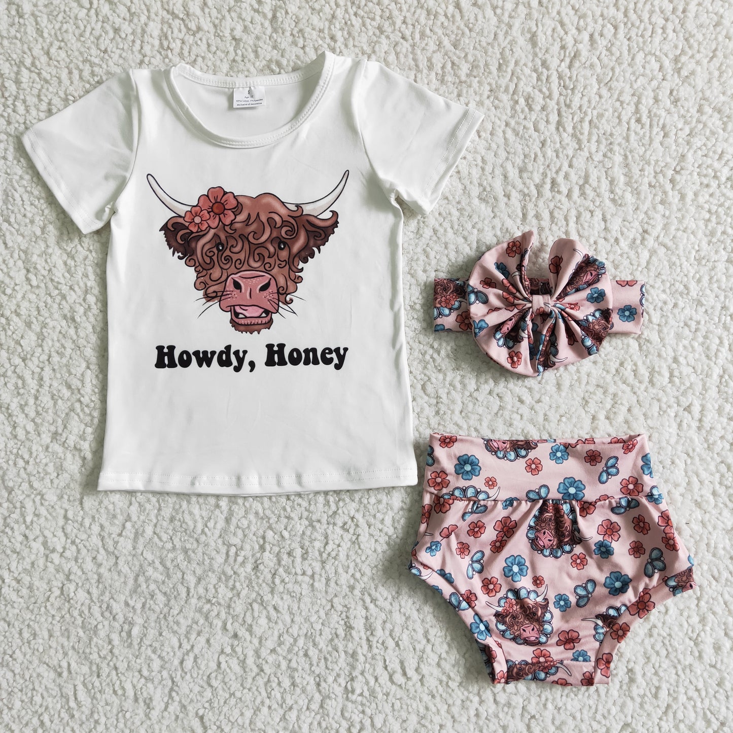 Howdy Honey cow girls set Bummies