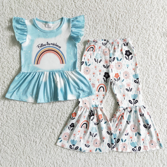 Blue Rainbow girl outfits