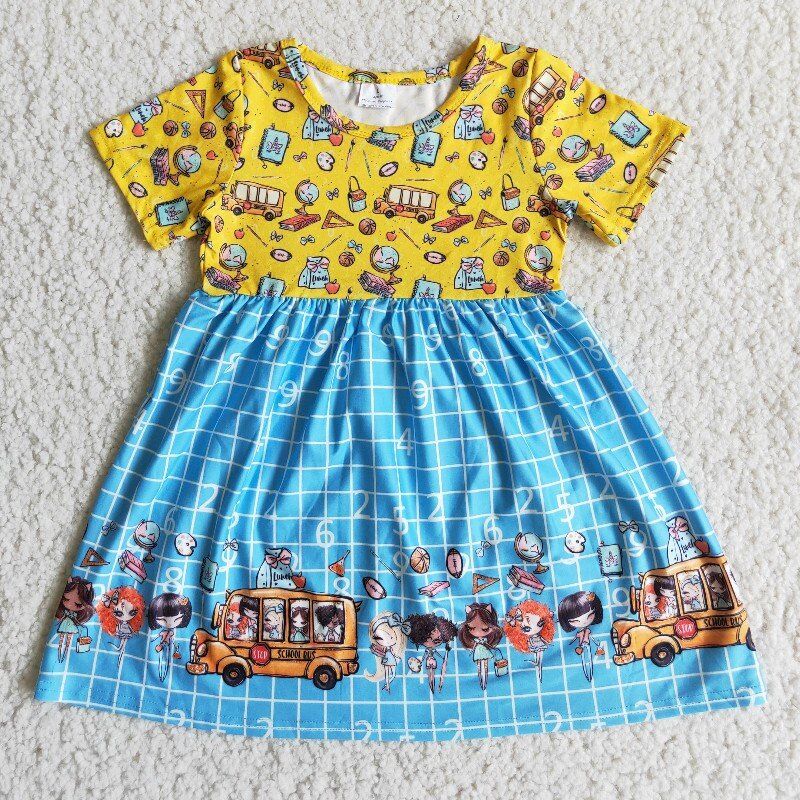 Back To School Bus dress
