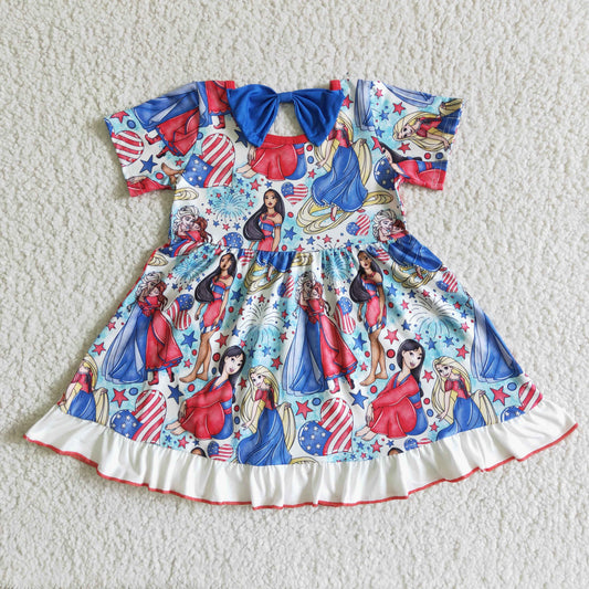 July of 4th Blue girls dress