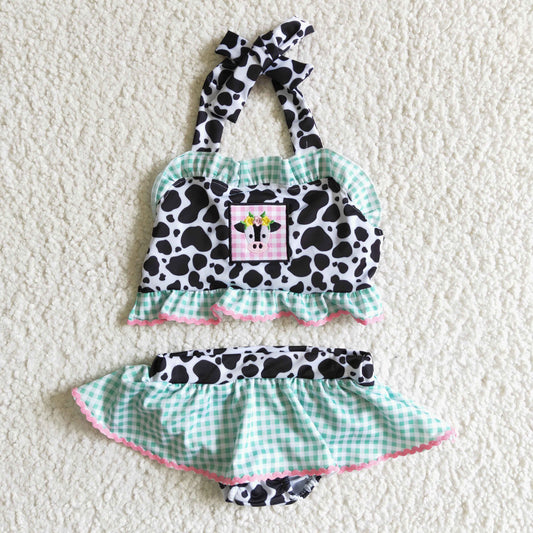 Cow 2pc girls summer Swimsuit