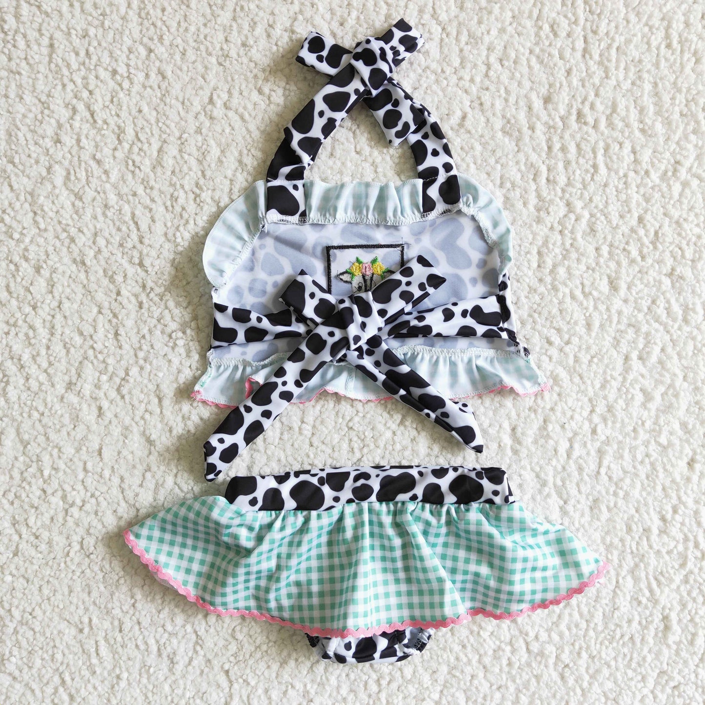Cow 2pc girls summer Swimsuit