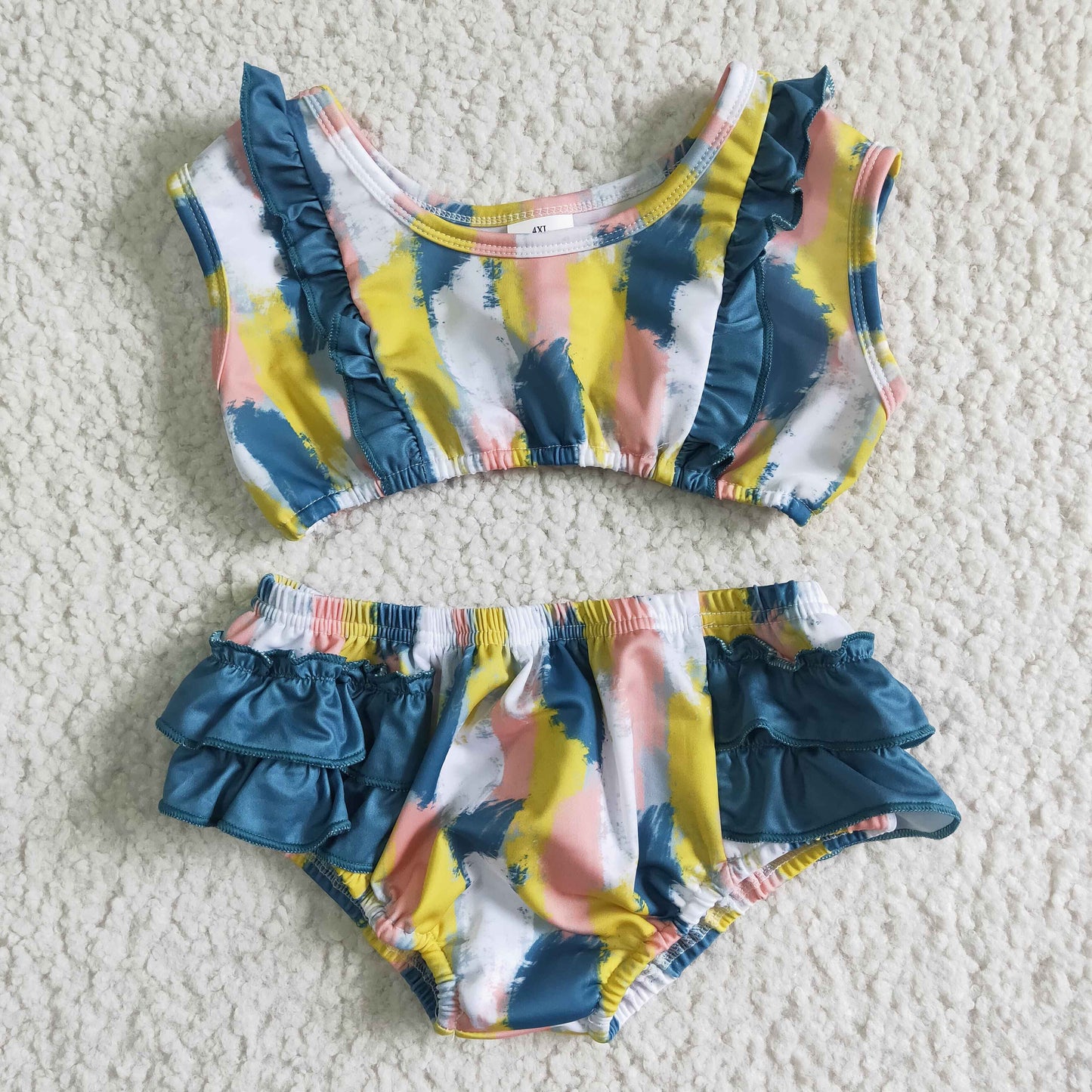 Colorful 2pc girls summer Swimsuit