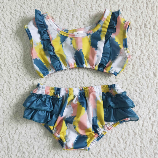 Colorful 2pc girls summer Swimsuit