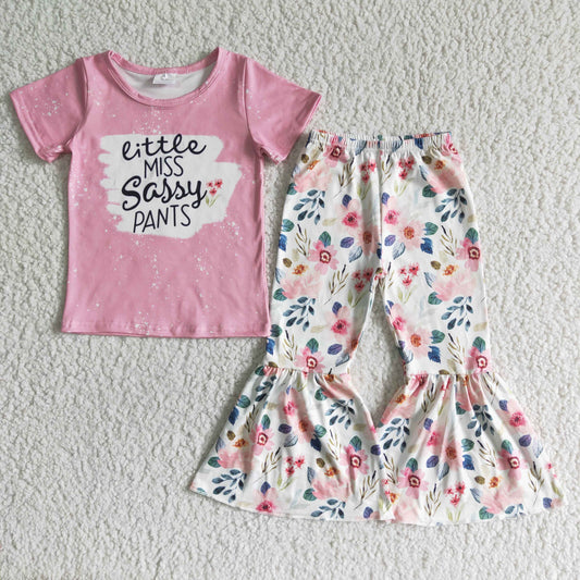 Pink MISS SASSY Flower Girl's Outfits
