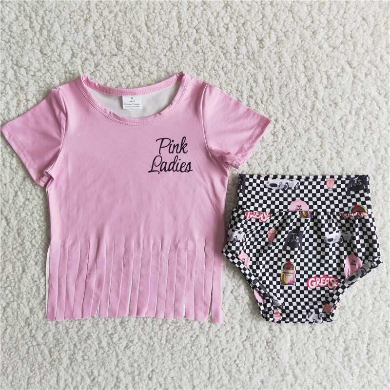 Pink Girl's Bummies Set