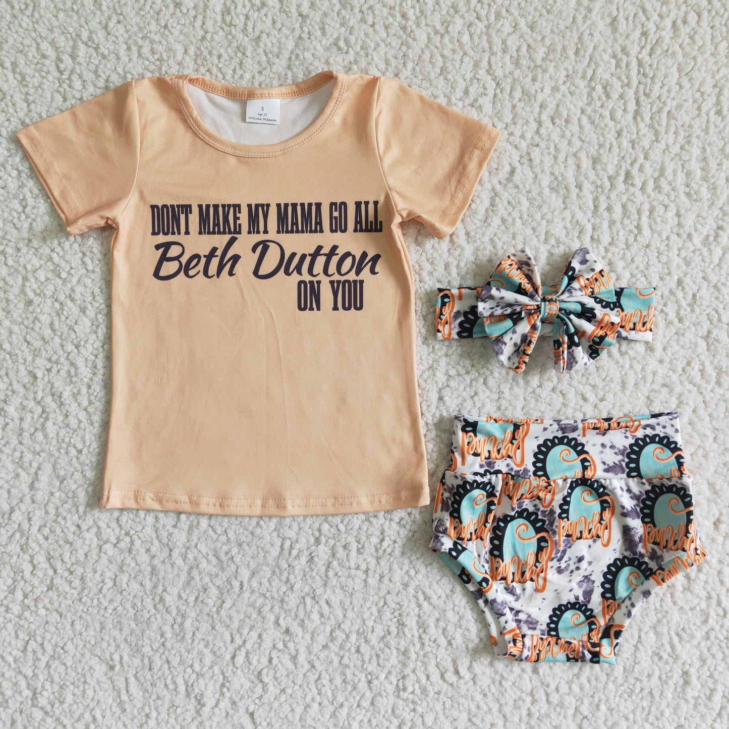 Beth Dutton ON YOU Girl's Bummies Set