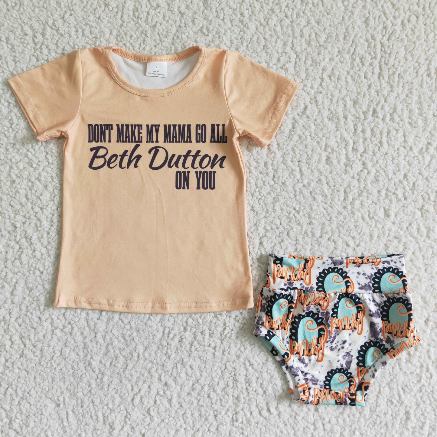 Beth Dutton ON YOU Girl's Bummies Set