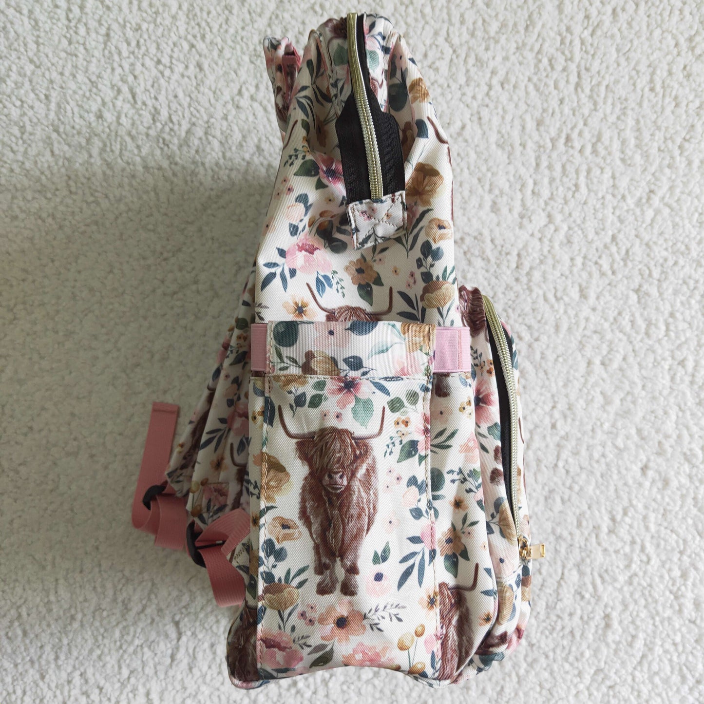Flowers Cow Bag