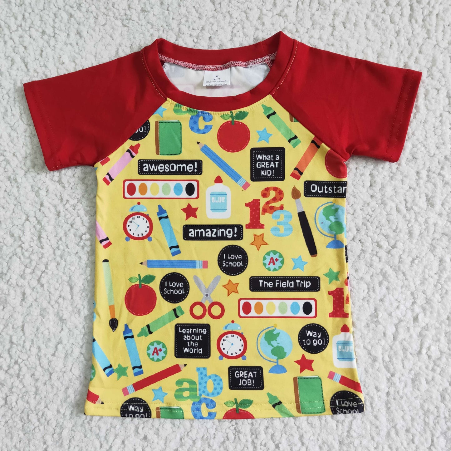 Back to school Yellow Pencil Boy shirt