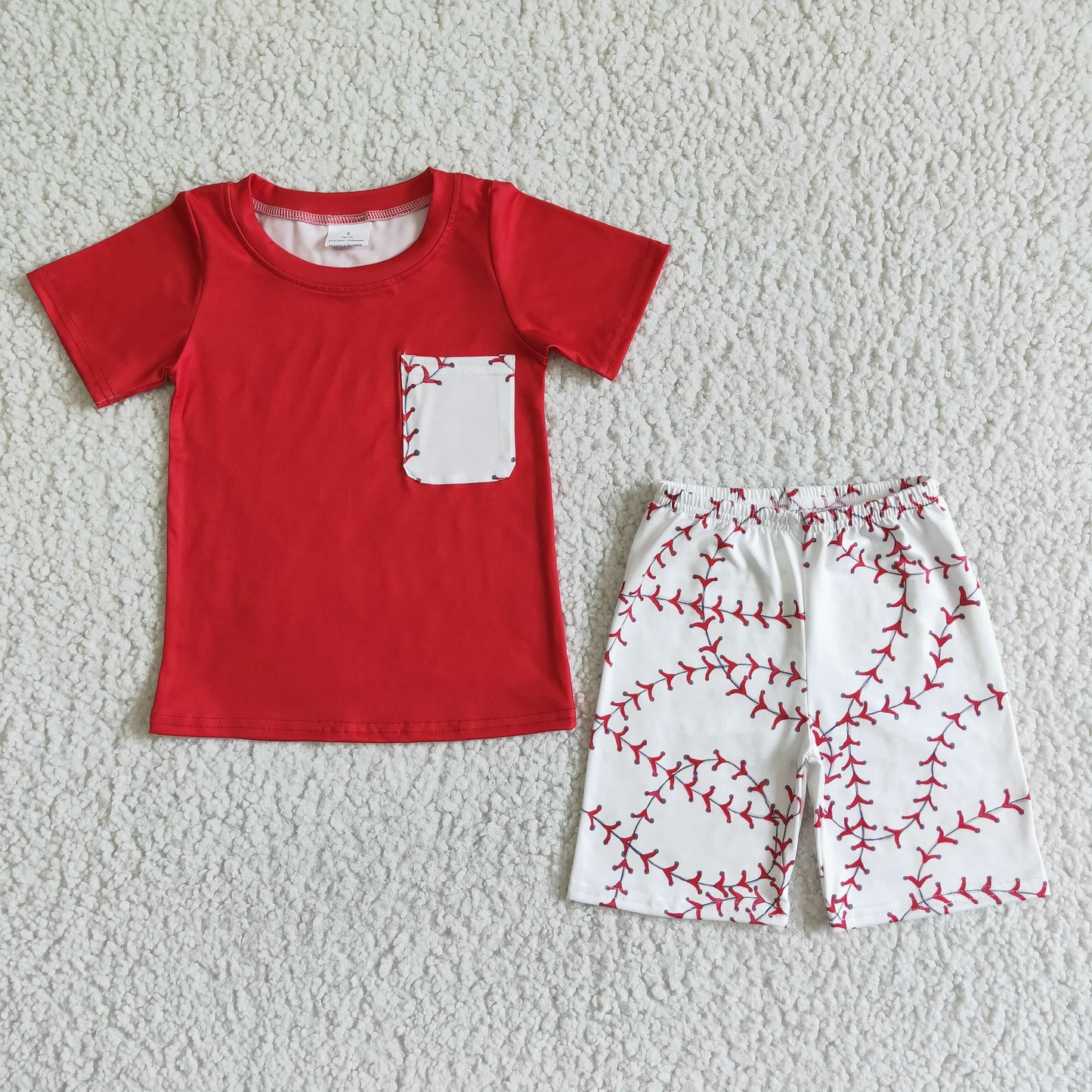 Red Baseball Boy Summer Set