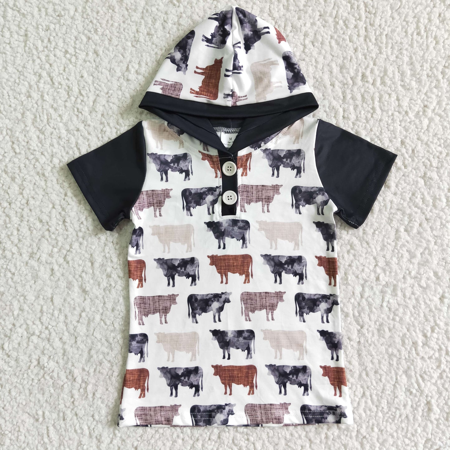 Cow With Hat boy shirt