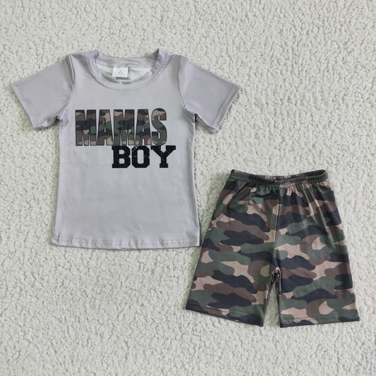 Boy MAMA Camo Summer Set