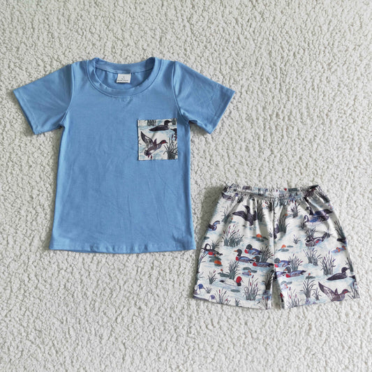 Blue Animal Boy Summer Set