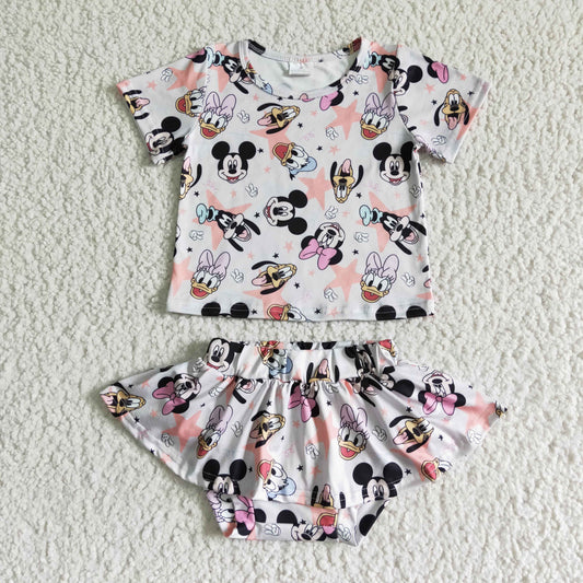 New Cartoon Girl's Bummies Set