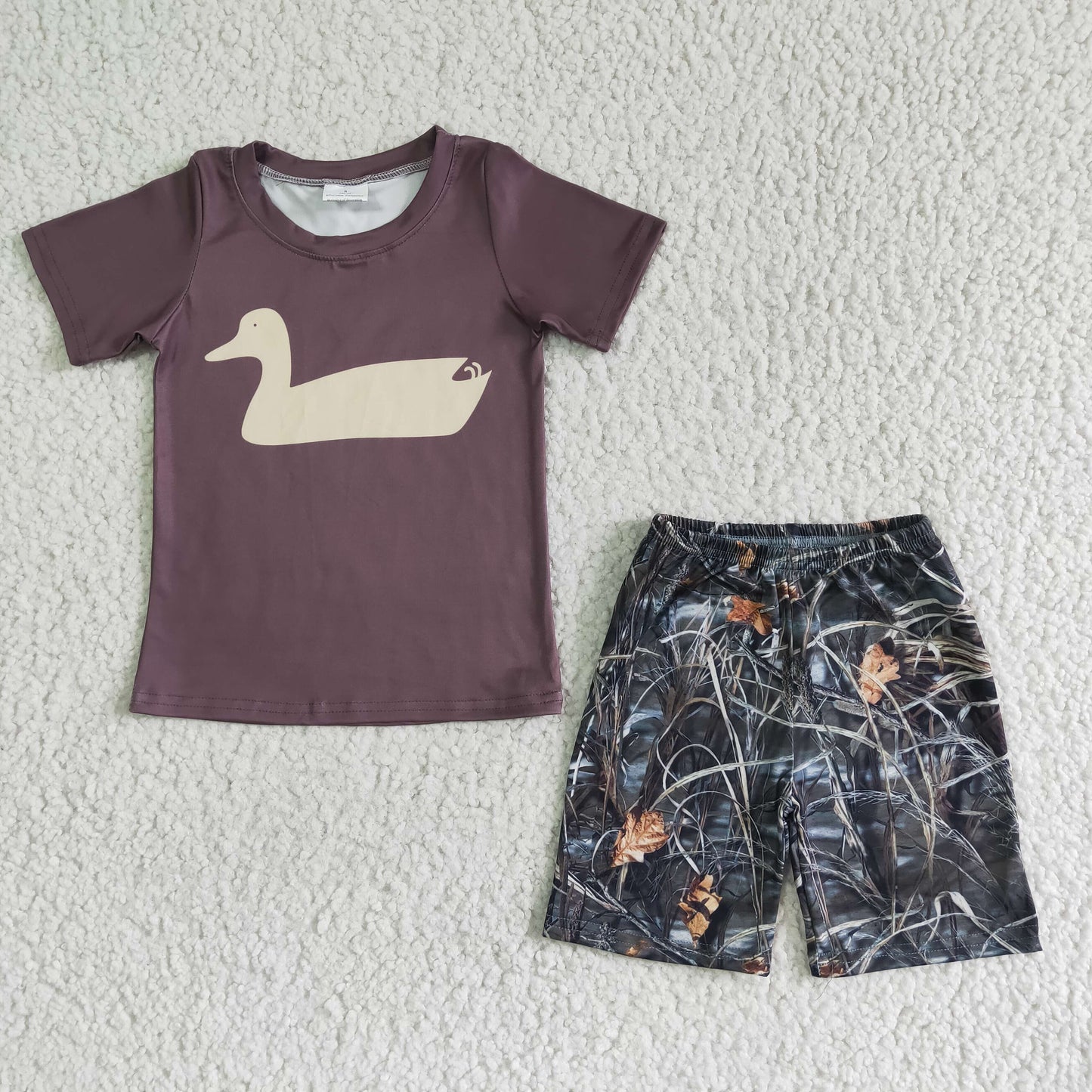 Brown Duck Camo Boy Summer Set