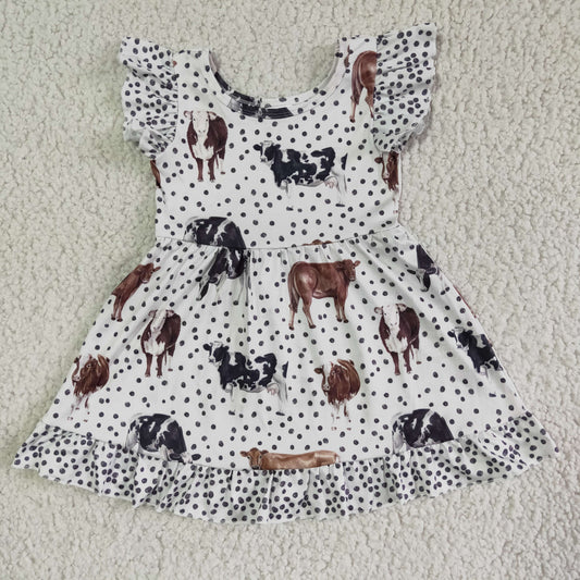 Dots Animal Ruffle Girl Skirt