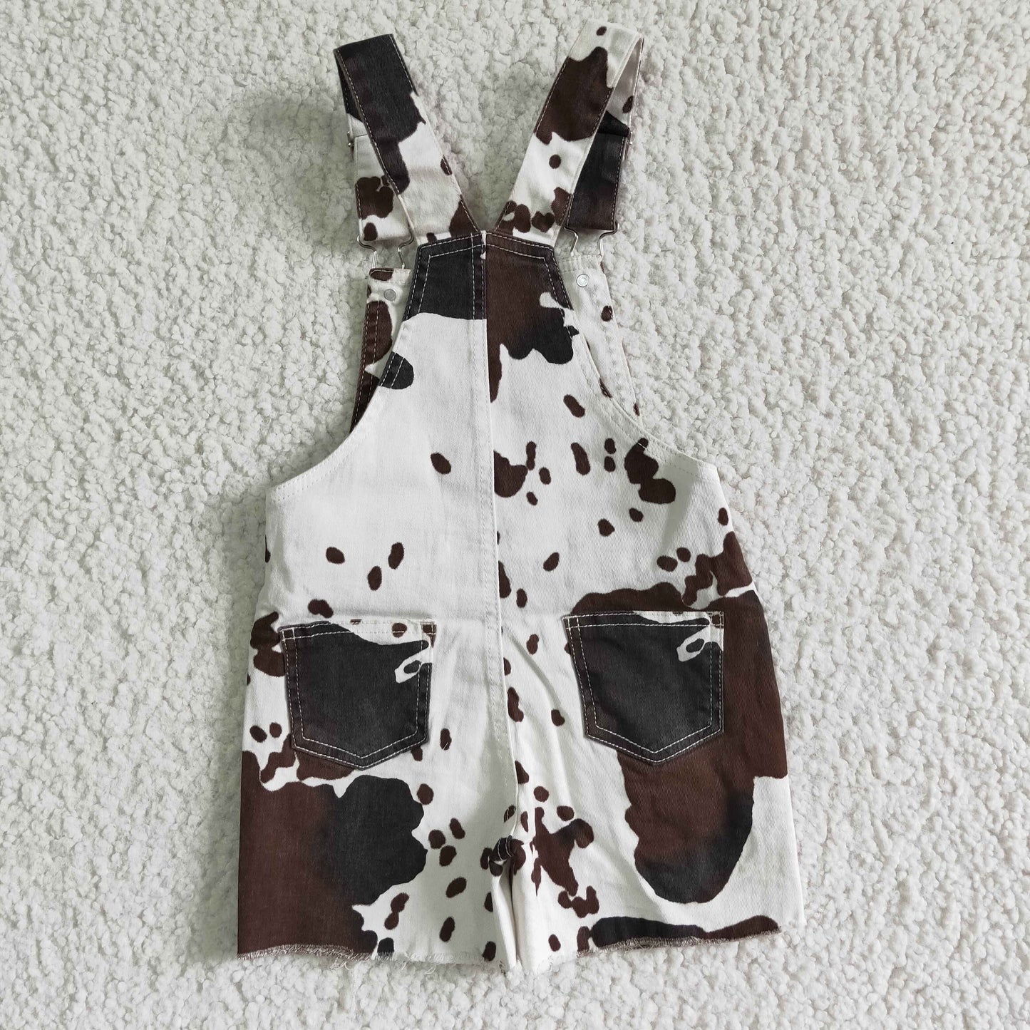 Cow overall Short Jeans