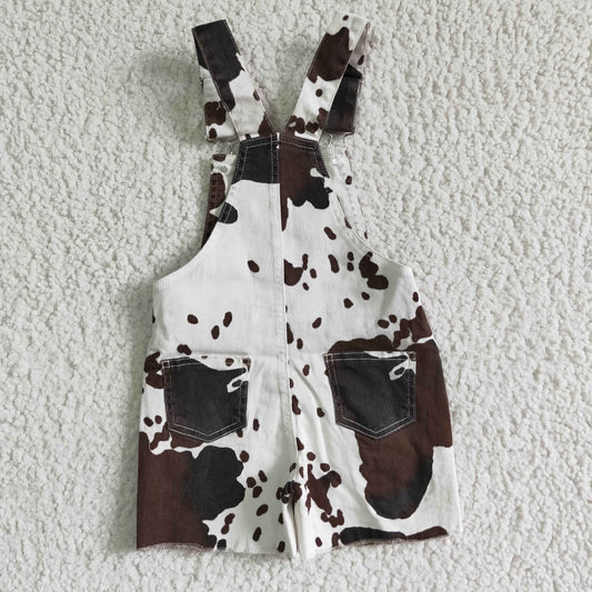 Cow overall Short Jeans