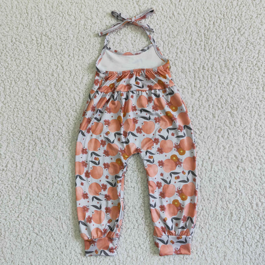 Peach Girls Jumpsuit