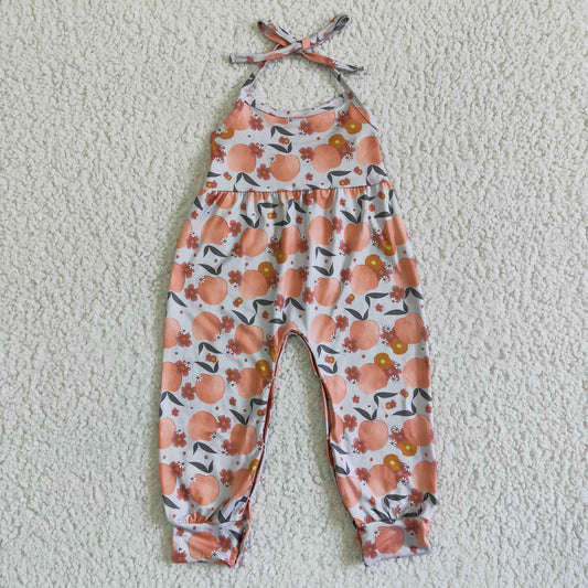 Peach Girls Jumpsuit