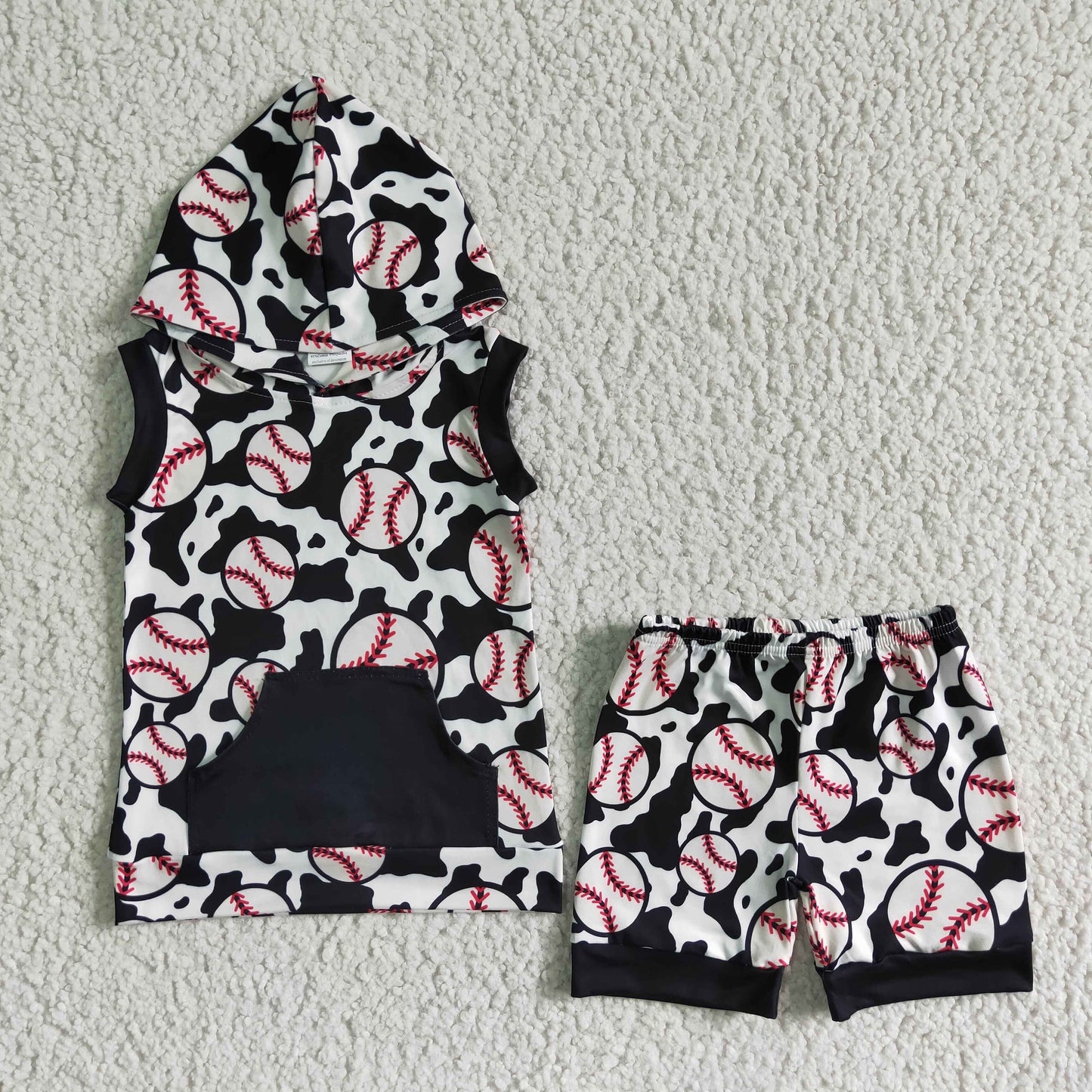 Boy Baseball With Hat Summer Set